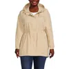 Lands' End Squall Packable Waterproof Raincoat In Champagne