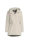 Lands' End Squall Packable Waterproof Raincoat In Ivory