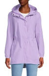 Lands' End Squall Packable Waterproof Raincoat In Lilac Petal
