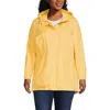 Lands' End Squall Packable Waterproof Raincoat In Simply Yellow