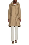 Lands' End Squall Rain Slicker Coat In Desert Tan