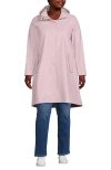 Lands' End Squall Rain Slicker Coat In Pearl