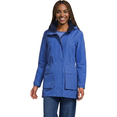 Lands' End Squall Waterproof Insulated Parka In Blue