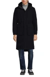Lands' End Squall Waterproof Insulated Winter Stadium Coat In Black