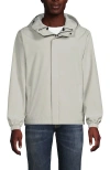 Lands' End Squall Waterproof Packable Rain Jacket In Soft Putty