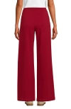 Lands' End Starfish High Rise Palazzo Pants In Dark Granite Red