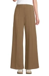 Lands' End Starfish High Rise Palazzo Pants In Dark Jute Brown