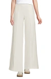 Lands' End Starfish High Rise Palazzo Pants In Ivory
