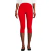 Lands' End Starfish High Rise Pintuck Capri Pants In Red