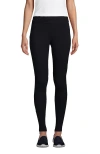 Lands' End Starfish Mid Rise Knit Leggings In Black