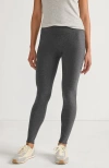 Lands' End Starfish Mid Rise Knit Leggings In Gray