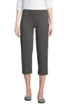 Lands' End Starfish Mid Rise Pull On Crop Pants In Gray