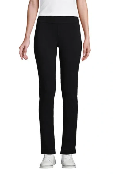 Lands' End Starfish Mid Rise Slim Leg Pants In Black