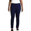 Lands' End Starfish Mid Rise Slim Leg Pants In Blue
