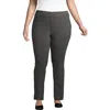 Lands' End Starfish Mid Rise Slim Leg Pants In Gray