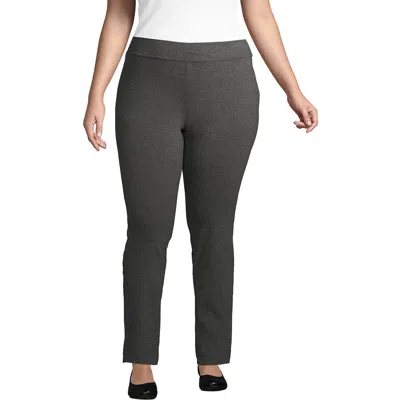 Lands' End Starfish Mid Rise Slim Leg Pants In Gray