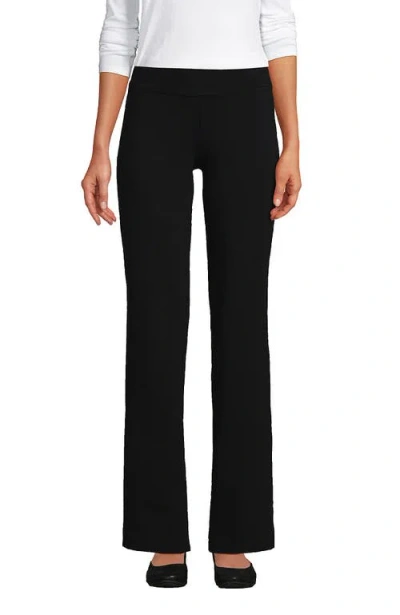 Lands' End Starfish Mid Rise Straight Leg Pants In Black