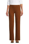 Lands' End Plus Size Starfish Mid Rise Straight Leg Pants In Dark Caramel