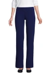 Lands' End Plus Size Sport Knit High Rise Pants In Deep Sea Navy