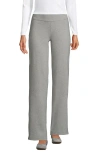 Lands' End Starfish Mid Rise Straight Leg Pants In Gray Heather