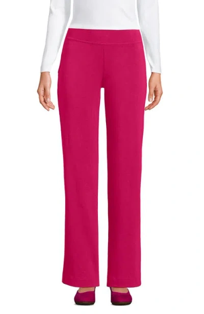 Lands' End Plus Size Starfish Mid Rise Straight Leg Pants In Spiced Rhubarb