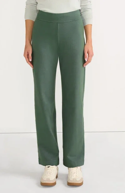 Lands' End Starfish Mid Rise Straight Leg Pants In Spruce