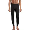 Lands' End Stretch Thermaskin Long Underwear Pants Base Layer In Black