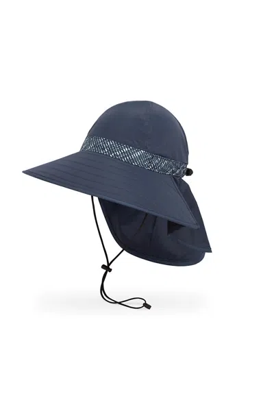Lands' End Sunday Afternoons Women's Shade Goddess Water Resistant Hat In Blue