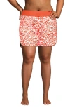Lands' End Sunshade Upf 50 5" Board Shorts In Red