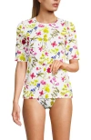 Lands' End Elbow Sleeve Relaxed Upf 50 Rash Guard
