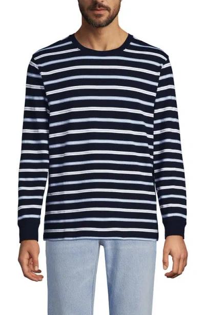 Lands' End Super-t Long Sleeve T-shirt In Blue