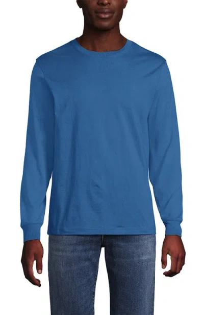 Lands' End Super-t Long Sleeve T-shirt In Blue