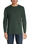 Lands' End Super-t Long Sleeve T-shirt In Deep Woodland Green