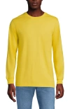 Lands' End Super-t Long Sleeve T-shirt In Primrose Yellow