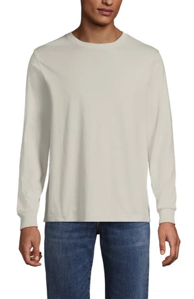 Lands' End Super-t Long Sleeve T-shirt In White
