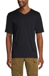 Lands' End Super-t Short Sleeve V-neck T-shirt In Black