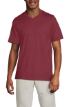 Lands' End Super-t Short Sleeve V-neck T-shirt In Burnt Clay