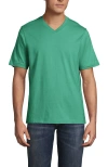 Lands' End Super-t Short Sleeve V-neck T-shirt In Frosted Green