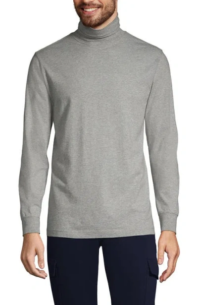 Lands' End Super-t Turtleneck In Gray