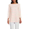 Lands' End Supima Cotton Adjustable 3/4 Sleeve Boatneck Tunic