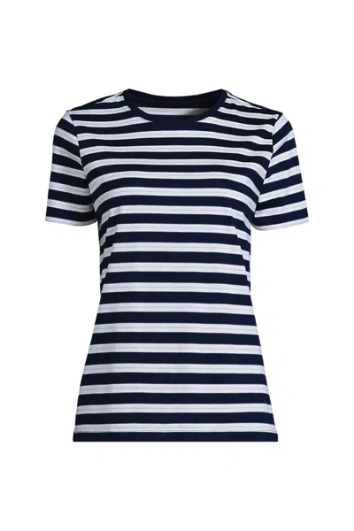 Lands' End Supima Cotton Crewneck T-shirt In Multi