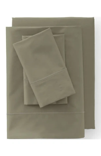 Lands' End Supima Cotton No Iron Sateen Sheets In Gray