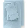 Lands' End 400 Thread Count Premium Supima Cotton No Iron Sateen Flat Bed Sheet In Dusty Blue