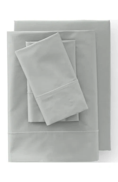 Lands' End Supima Cotton No Iron Sateen Sheets In Gray