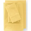 Lands' End 400 Thread Count Premium Supima Cotton No Iron Sateen Flat Bed Sheet In Pale Sunbeam Yellow