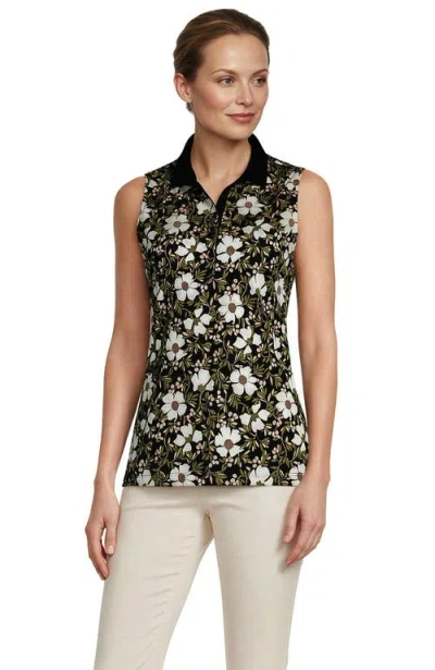 Lands' End Supima Cotton Polo In Black