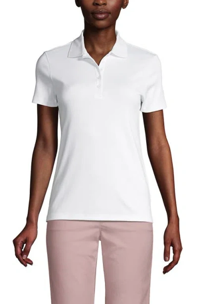Lands' End Supima Cotton Polo Shirt In White