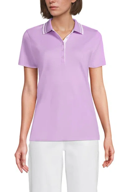 Lands' End Supima Cotton Polo Shirt In Pink