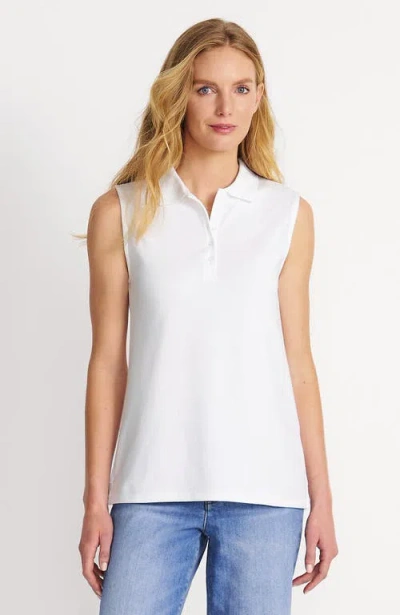Lands' End Supima Cotton Polo In White