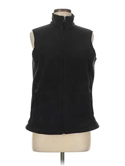 Pre-owned Lands' End Sweater Vest In Black